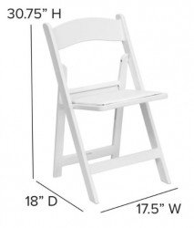 White Folding Garden Chair